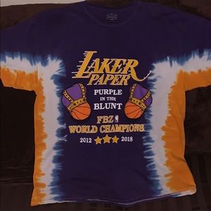 tie dye lakers shirt